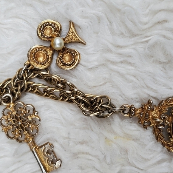 Vintage 70s‎ Station Necklace - Picture 3 of 8